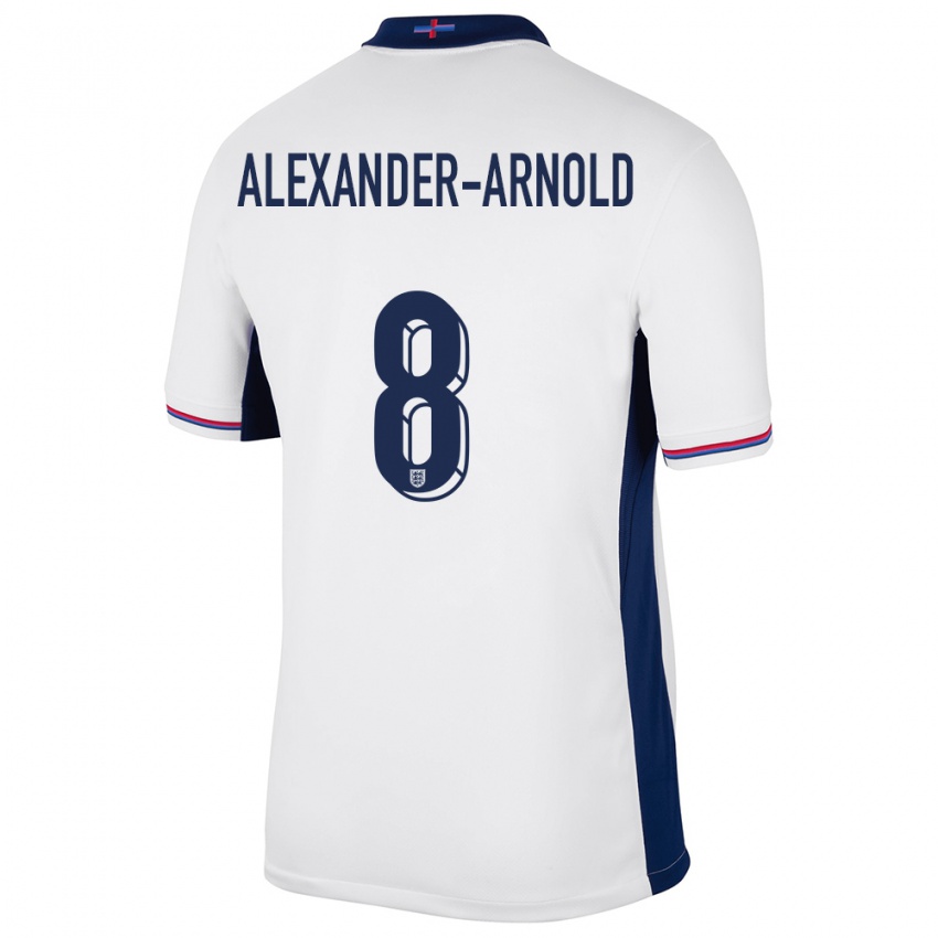 Pánské Anglie Trent Alexander-Arnold #8 Bílý Domů Hráčské Dresy 24-26 Dres