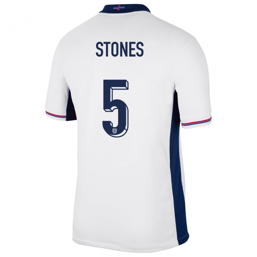 Pánské Anglie John Stones #5 Bílý Domů Hráčské Dresy 24-26 Dres