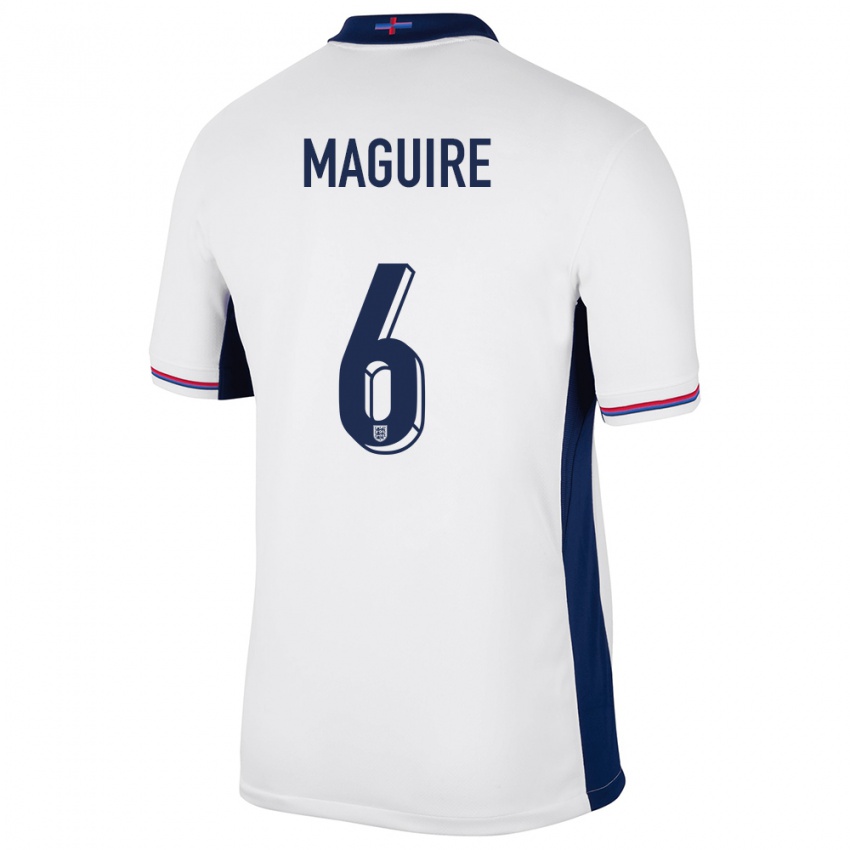 Pánské Anglie Harry Maguire #6 Bílý Domů Hráčské Dresy 24-26 Dres