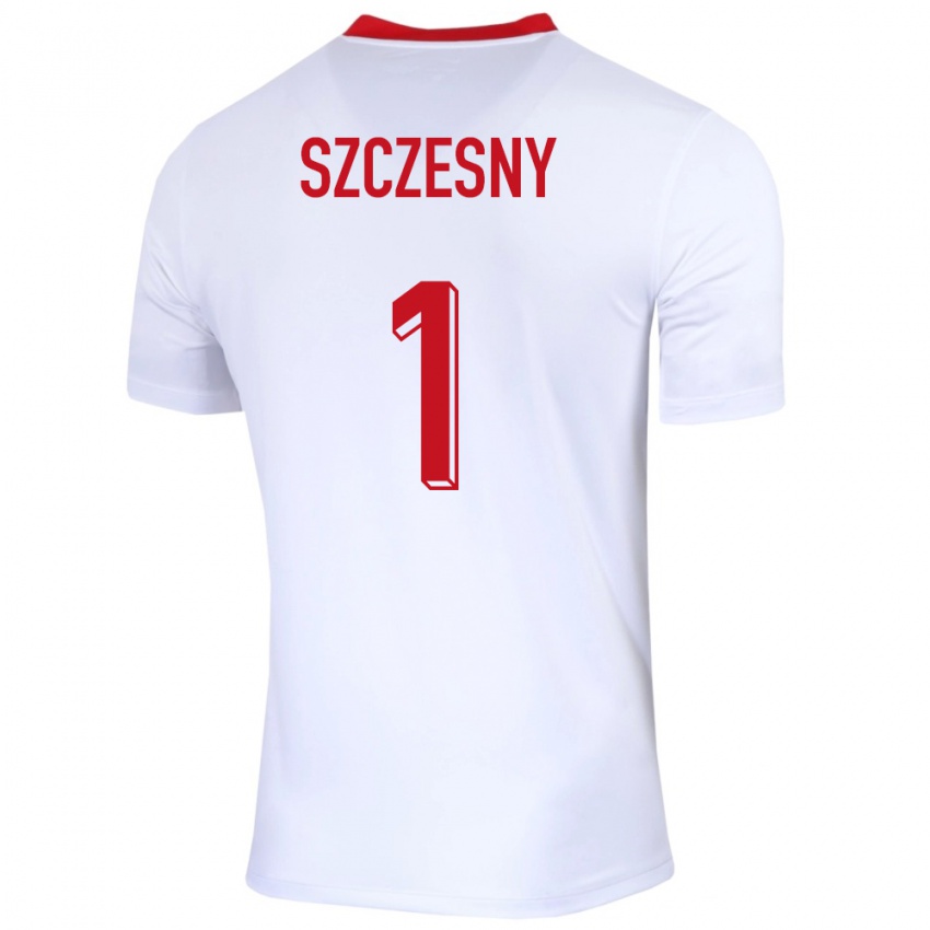 Pánské Polsko Wojciech Szczesny #1 Bílý Domů Hráčské Dresy 24-26 Dres
