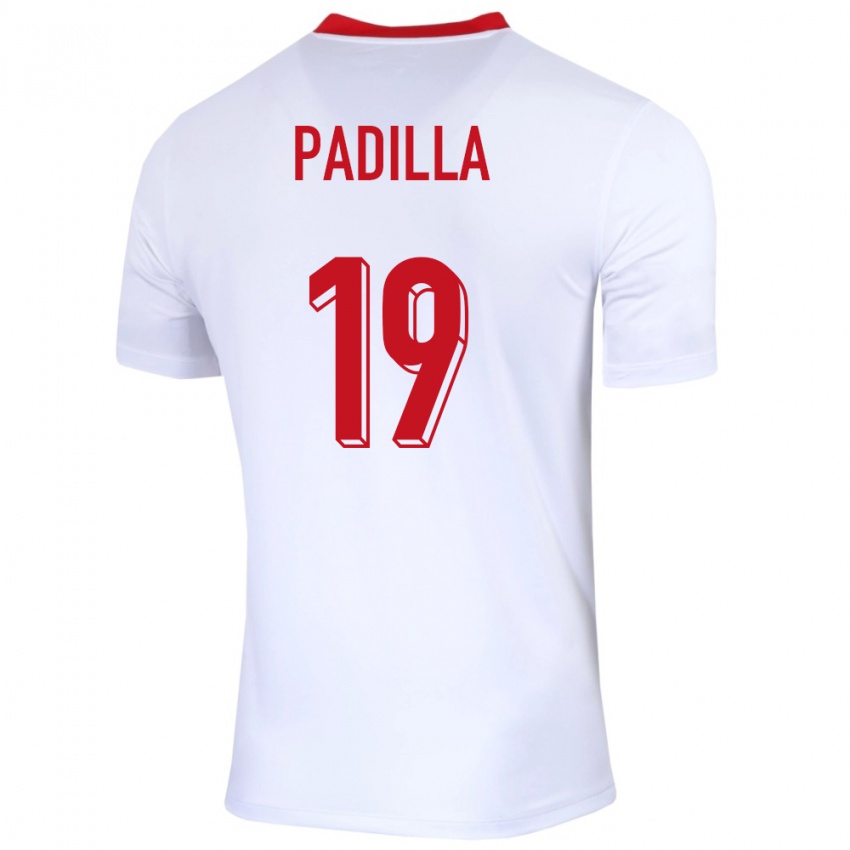 Pánské Polsko Natalia Padilla #19 Bílý Domů Hráčské Dresy 24-26 Dres