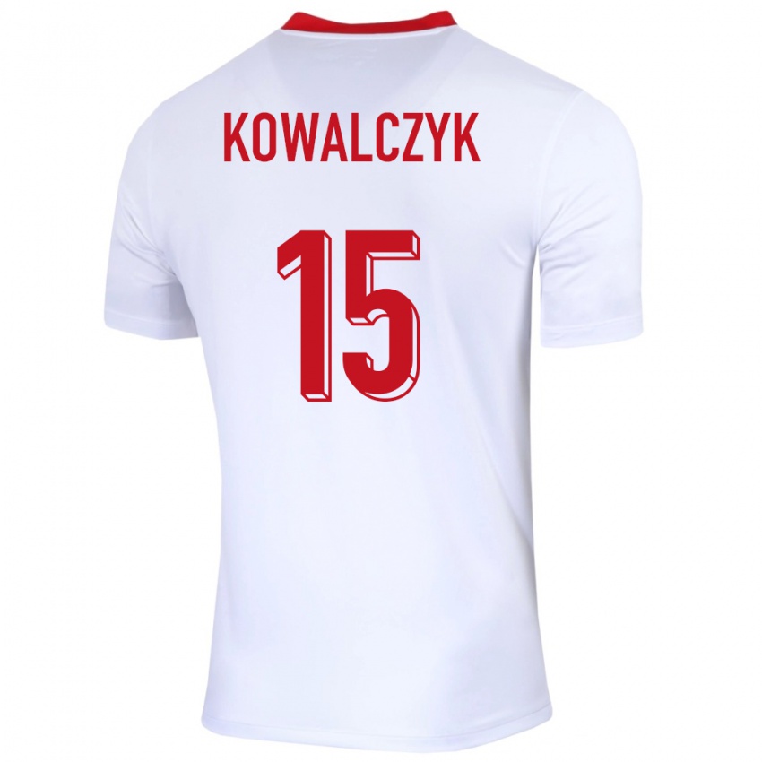 Pánské Polsko Mateusz Kowalczyk #15 Bílý Domů Hráčské Dresy 24-26 Dres