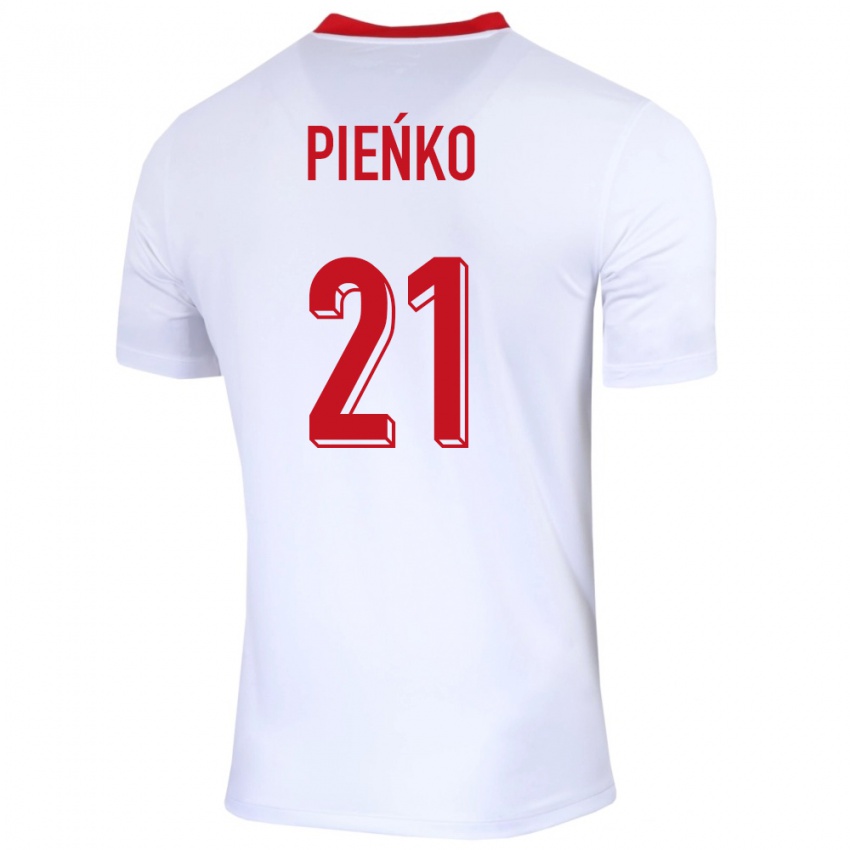 Pánské Polsko Tomasz Pienko #21 Bílý Domů Hráčské Dresy 24-26 Dres