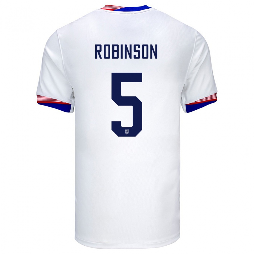 Pánské Spojené Státy Americké Antonee Robinson #5 Bílý Domů Hráčské Dresy 24-26 Dres