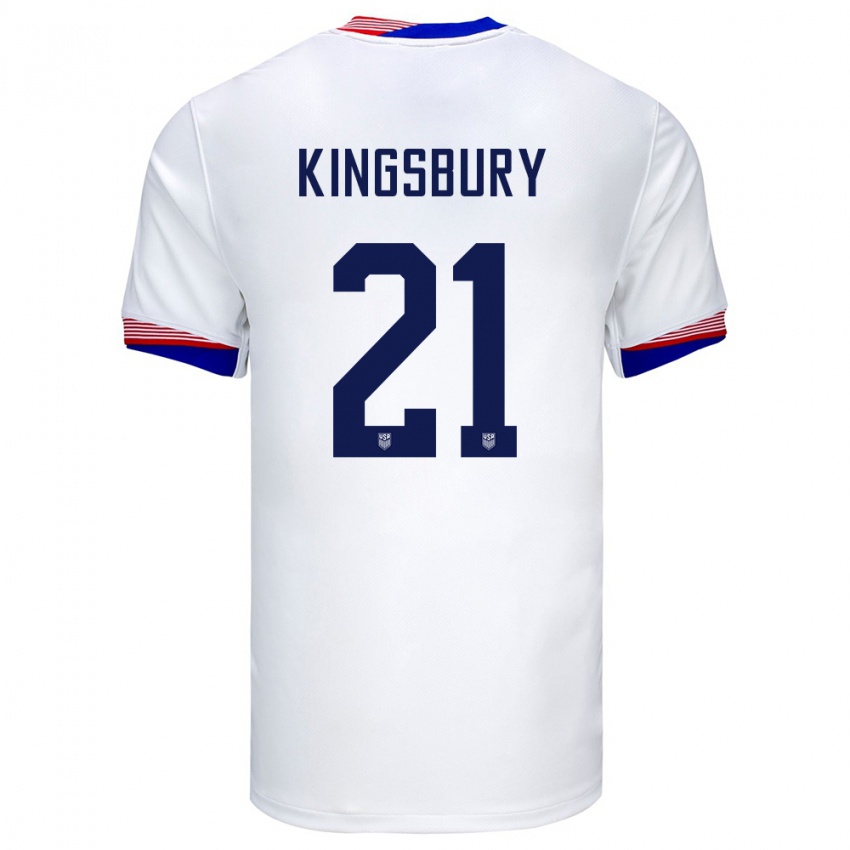 Pánské Spojené Státy Americké Aubrey Kingsbury #21 Bílý Domů Hráčské Dresy 24-26 Dres