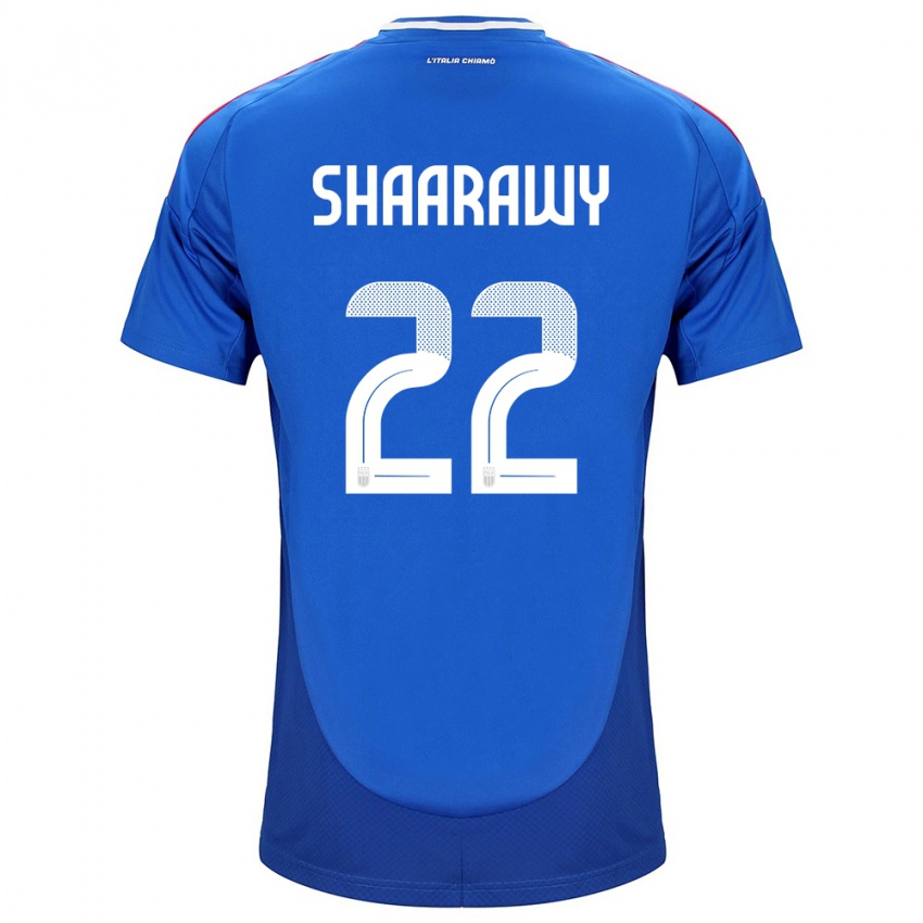 Pánské Itálie Stephan El Shaarawy #22 Modrý Domů Hráčské Dresy 24-26 Dres