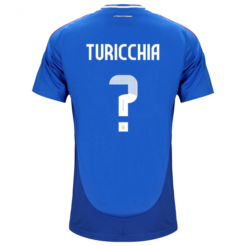 Pánské Itálie Riccardo Turicchia #0 Modrý Domů Hráčské Dresy 24-26 Dres