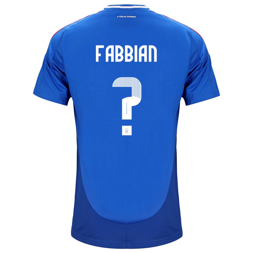 Pánské Itálie Giovanni Fabbian #0 Modrý Domů Hráčské Dresy 24-26 Dres