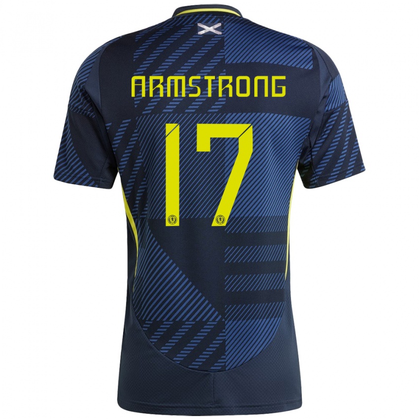 Pánské Skotsko Stuart Armstrong #17 Tmavě Modrá Domů Hráčské Dresy 24-26 Dres