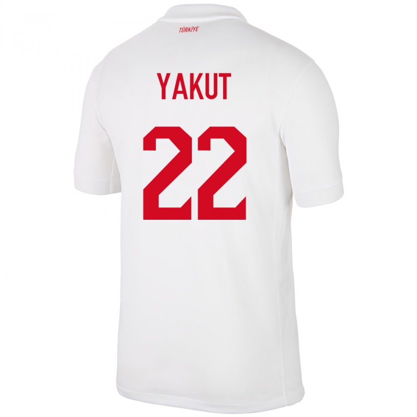 Pánské Turecko Narin Yakut #22 Bílý Domů Hráčské Dresy 24-26 Dres