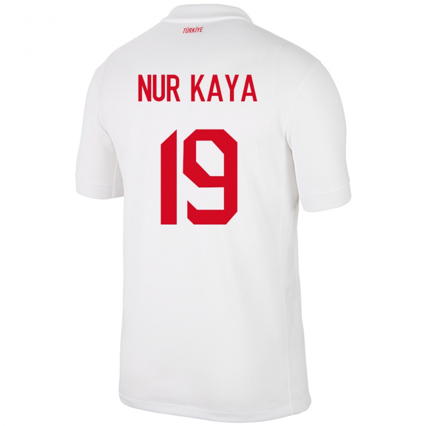 Pánské Turecko Cansu Nur Kaya #19 Bílý Domů Hráčské Dresy 24-26 Dres