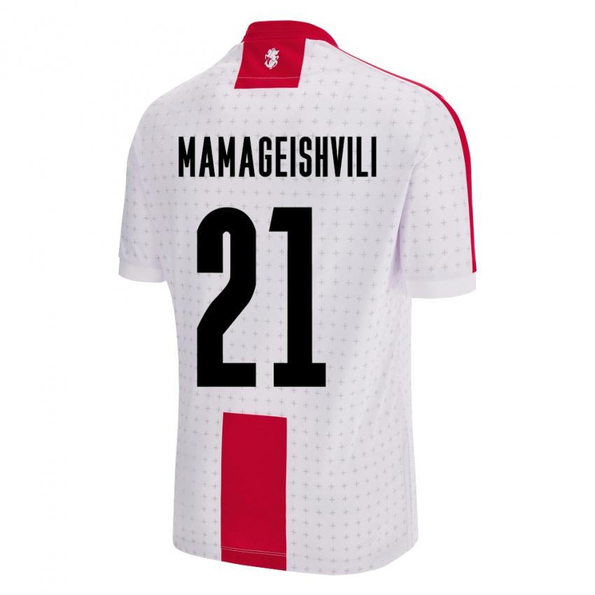 Pánské Georgia Otar Mamageishvili #21 Bílý Domů Hráčské Dresy 24-26 Dres