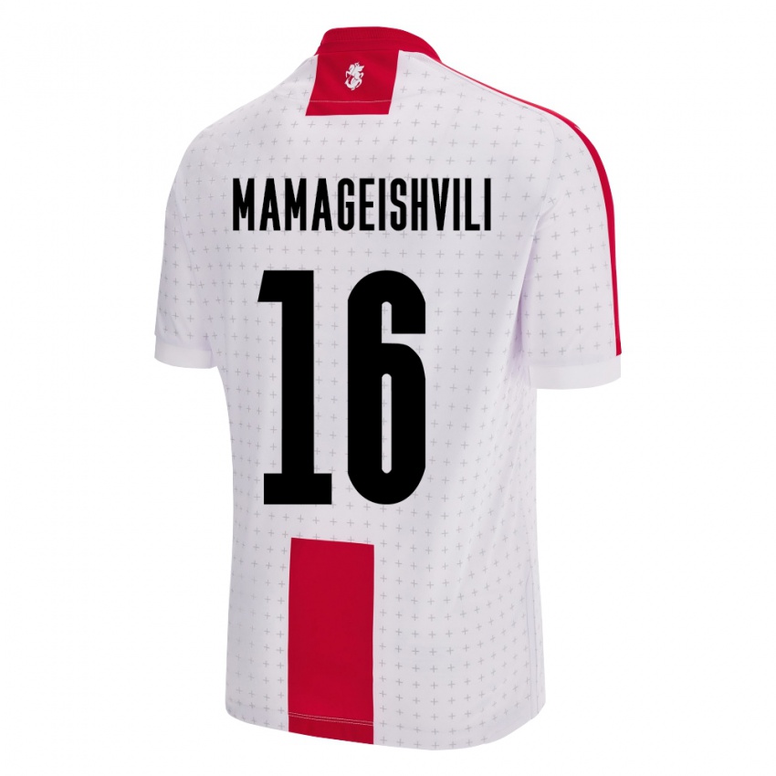 Pánské Georgia Gizo Mamageishvili #16 Bílý Domů Hráčské Dresy 24-26 Dres