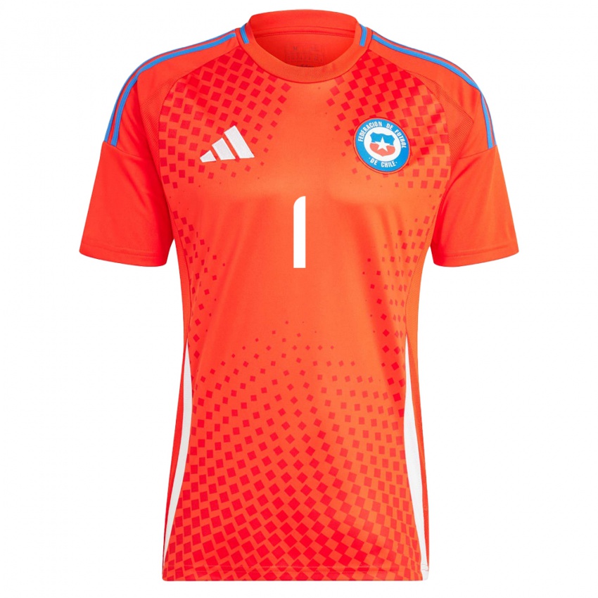 Pánské Chile Claudio Bravo #1 Červené Domů Hráčské Dresy 24-26 Dres