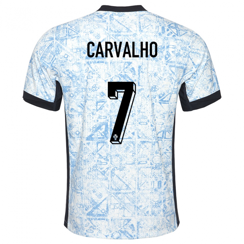 Pánské Portugalsko Fabio Carvalho #7 Krémově Modrá Daleko Hráčské Dresy 24-26 Dres