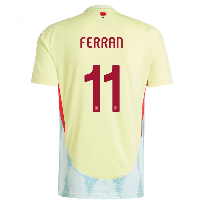 Pánské Španělsko Ferran Torres #11 Žlutá Daleko Hráčské Dresy 24-26 Dres