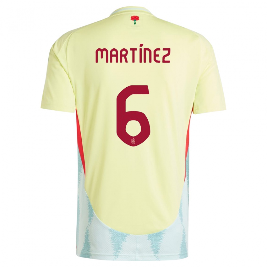 Pánské Španělsko Roger Martinez #6 Žlutá Daleko Hráčské Dresy 24-26 Dres