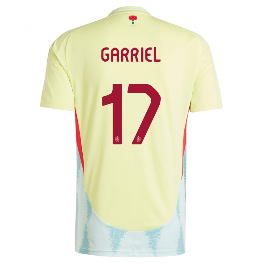 Pánské Španělsko Ivan Garriel #17 Žlutá Daleko Hráčské Dresy 24-26 Dres