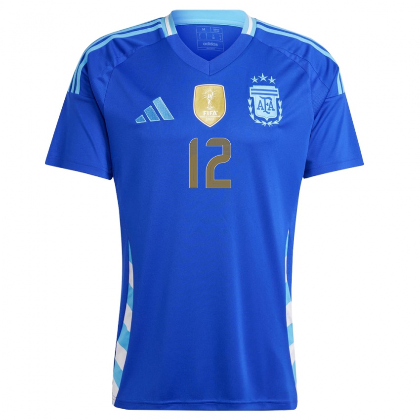 Pánské Argentina Geronimo Rulli #12 Modrý Daleko Hráčské Dresy 24-26 Dres