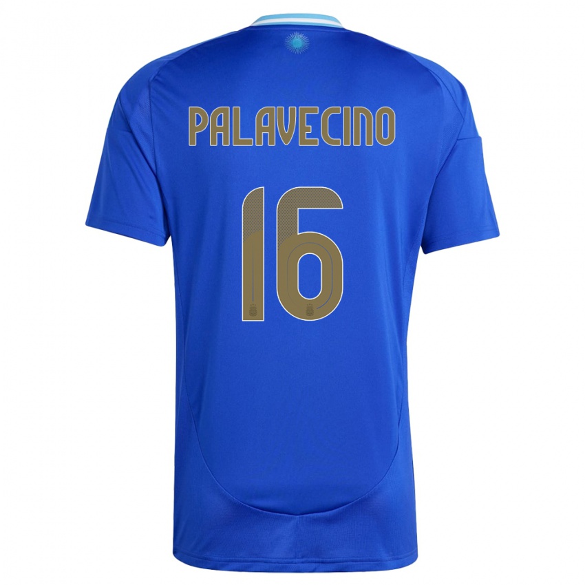 Pánské Argentina Nicolas Palavecino #16 Modrý Daleko Hráčské Dresy 24-26 Dres