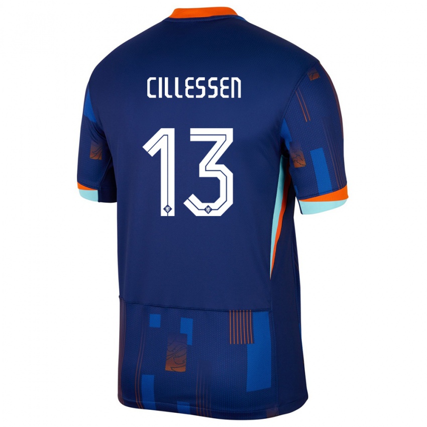 Pánské Nizozemsko Jasper Cillessen #13 Modrý Daleko Hráčské Dresy 24-26 Dres