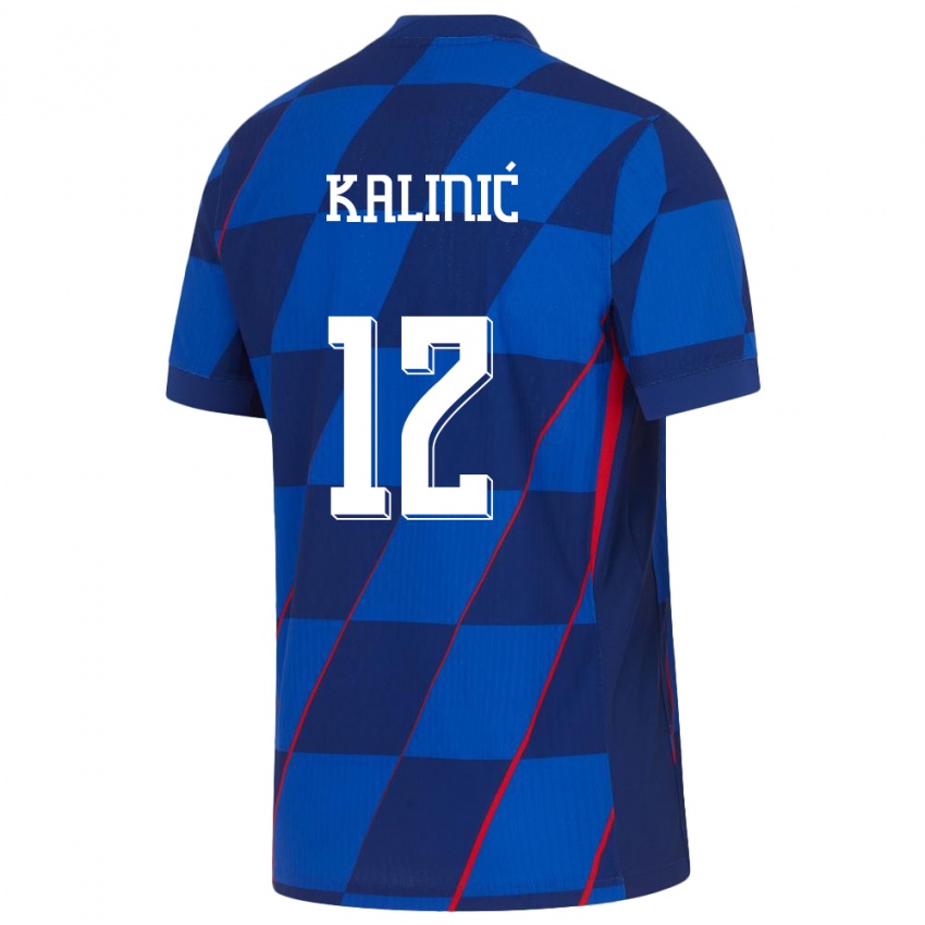 Pánské Chorvatsko Lovre Kalinic #12 Modrý Daleko Hráčské Dresy 24-26 Dres