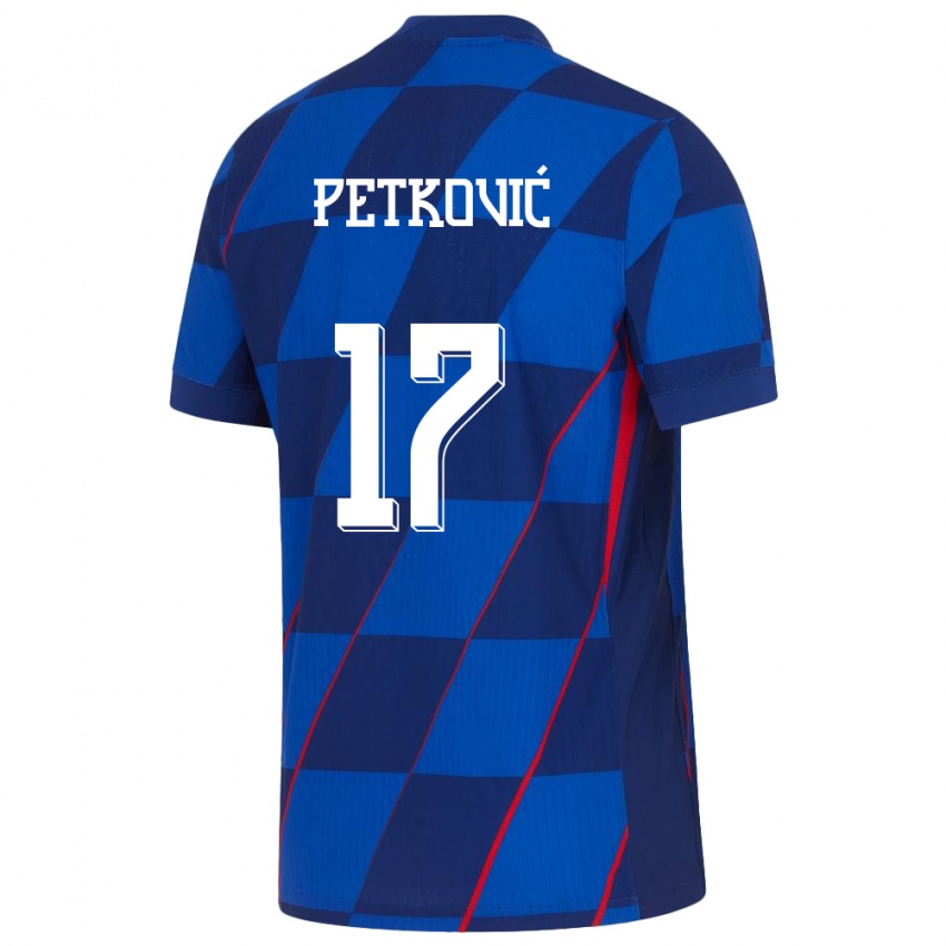 Pánské Chorvatsko Bruno Petkovic #17 Modrý Daleko Hráčské Dresy 24-26 Dres