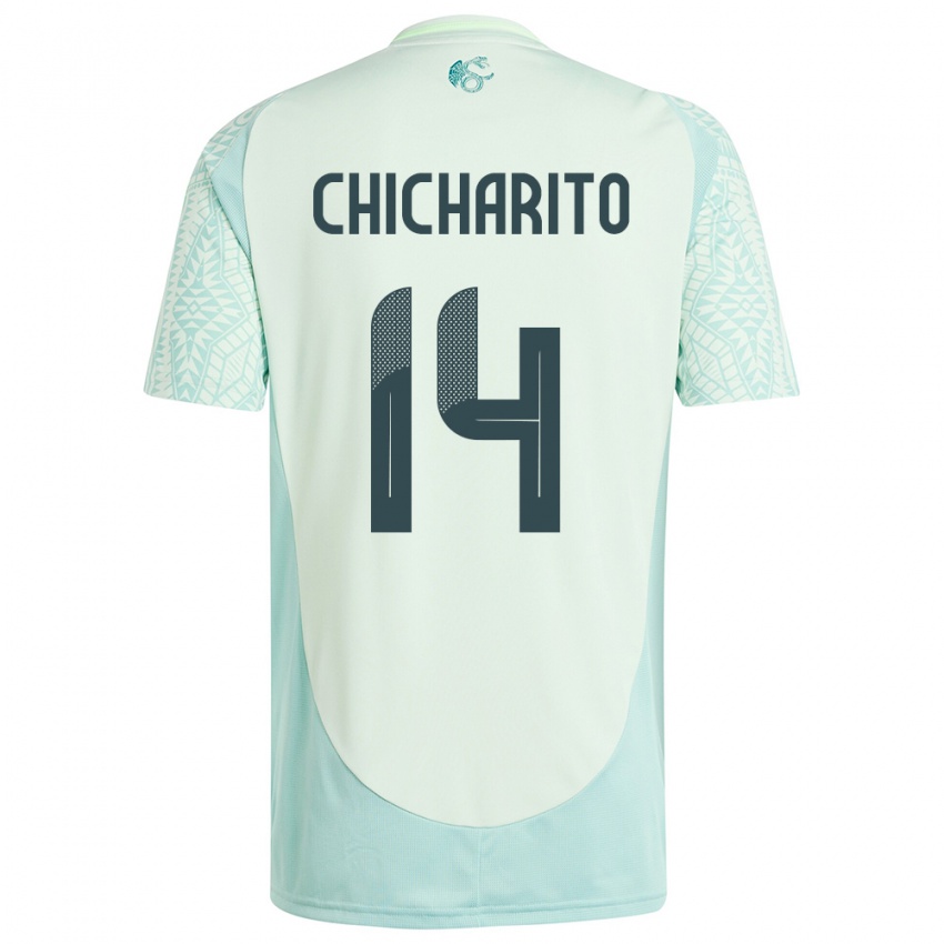 Pánské Mexiko Chicharito #14 Povlečení Zelené Daleko Hráčské Dresy 24-26 Dres