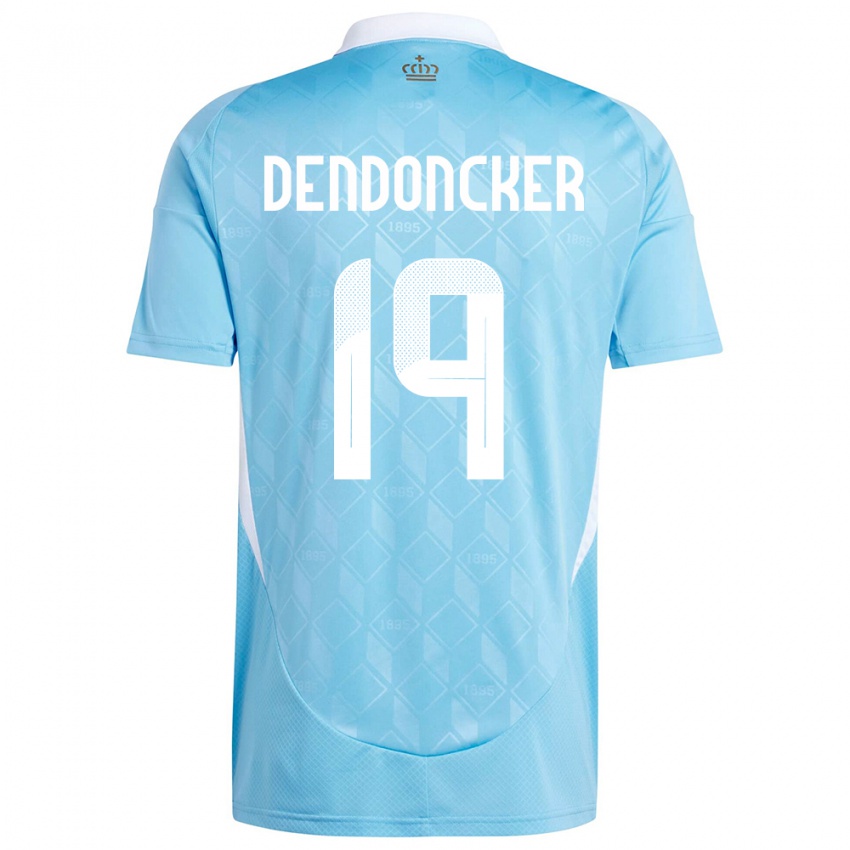 Pánské Belgie Leander Dendoncker #19 Modrý Daleko Hráčské Dresy 24-26 Dres