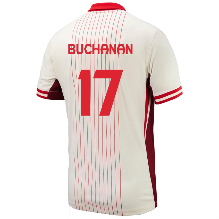 Pánské Kanada Tajon Buchanan #17 Bílý Daleko Hráčské Dresy 24-26 Dres
