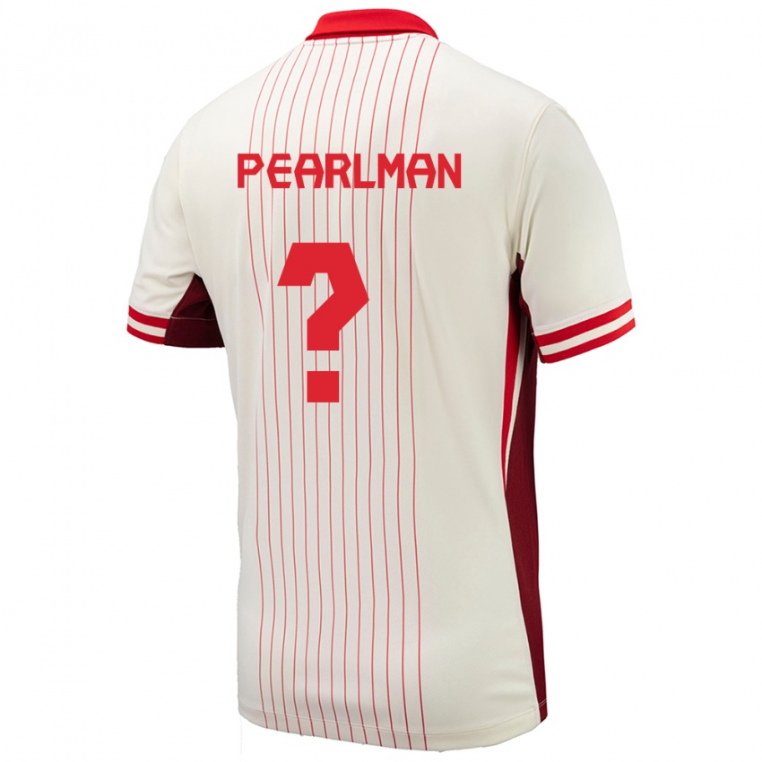 Pánské Kanada Adam Pearlman #0 Bílý Daleko Hráčské Dresy 24-26 Dres