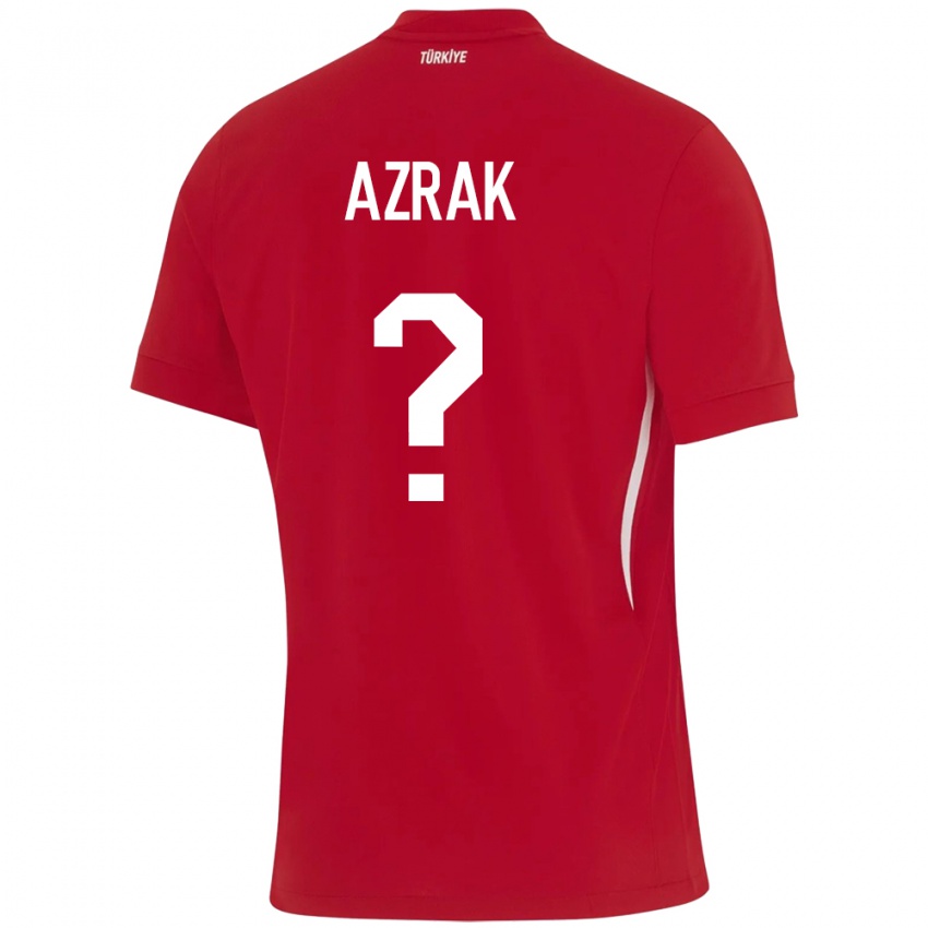 Pánské Turecko Yunus Azrak #0 Červené Daleko Hráčské Dresy 24-26 Dres