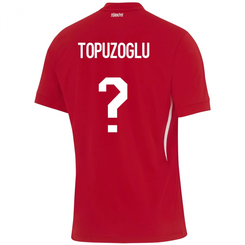 Pánské Turecko Berna Topuzoğlu #0 Červené Daleko Hráčské Dresy 24-26 Dres
