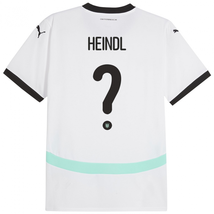 Pánské Rakousko David Heindl #0 Bílý Daleko Hráčské Dresy 24-26 Dres