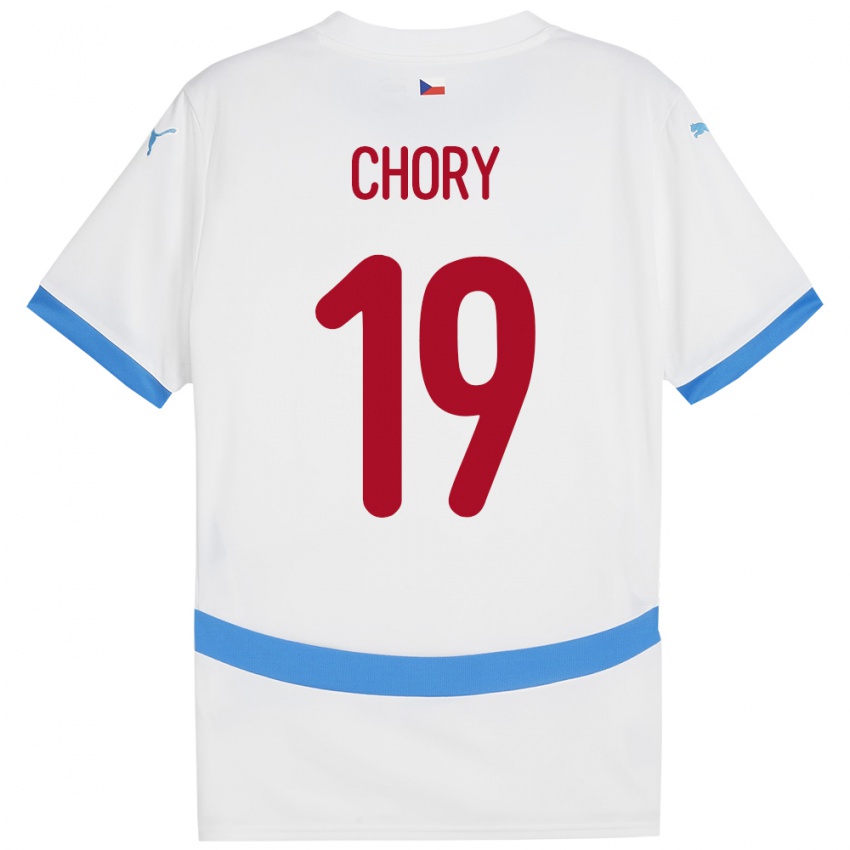 Pánské Česko Tomas Chory #19 Bílý Daleko Hráčské Dresy 24-26 Dres