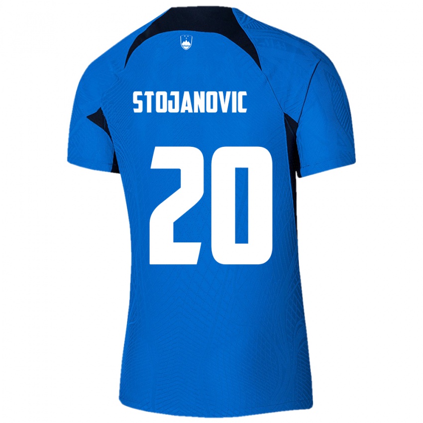 Pánské Slovinsko Petar Stojanović #20 Modrý Daleko Hráčské Dresy 24-26 Dres