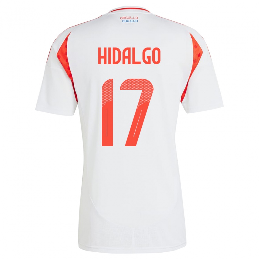 Pánské Chile Fernanda Hidalgo #17 Bílý Daleko Hráčské Dresy 24-26 Dres