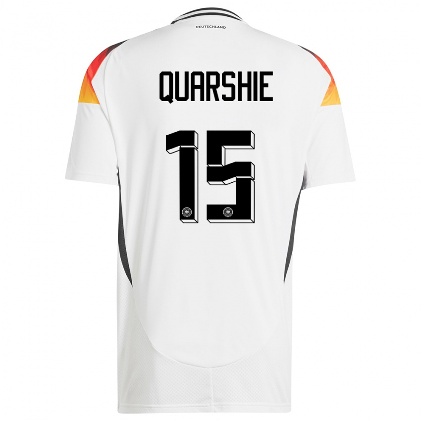 Dámské Německo Joshua Quarshie #15 Bílý Domů Hráčské Dresy 24-26 Dres