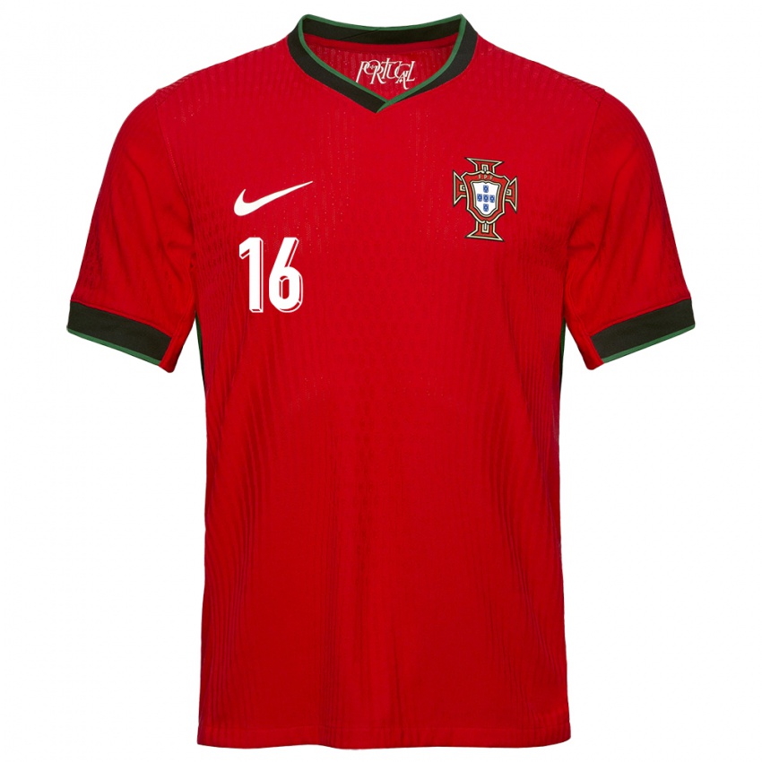 Dámské Portugalsko Renato Sanches #16 Červené Domů Hráčské Dresy 24-26 Dres