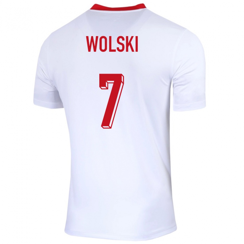 Dámské Polsko Filip Wolski #7 Bílý Domů Hráčské Dresy 24-26 Dres