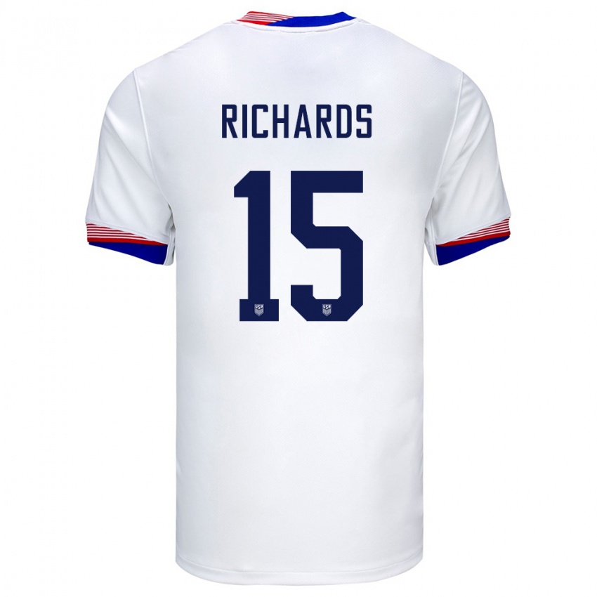 Dámské Spojené Státy Americké Chris Richards #15 Bílý Domů Hráčské Dresy 24-26 Dres