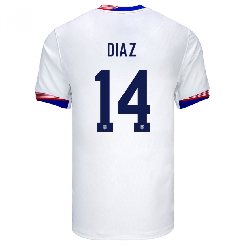 Dámské Spojené Státy Americké Christian Diaz #14 Bílý Domů Hráčské Dresy 24-26 Dres
