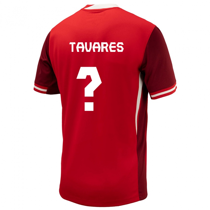 Dámské Kanada Hugo Tavares #0 Červené Domů Hráčské Dresy 24-26 Dres