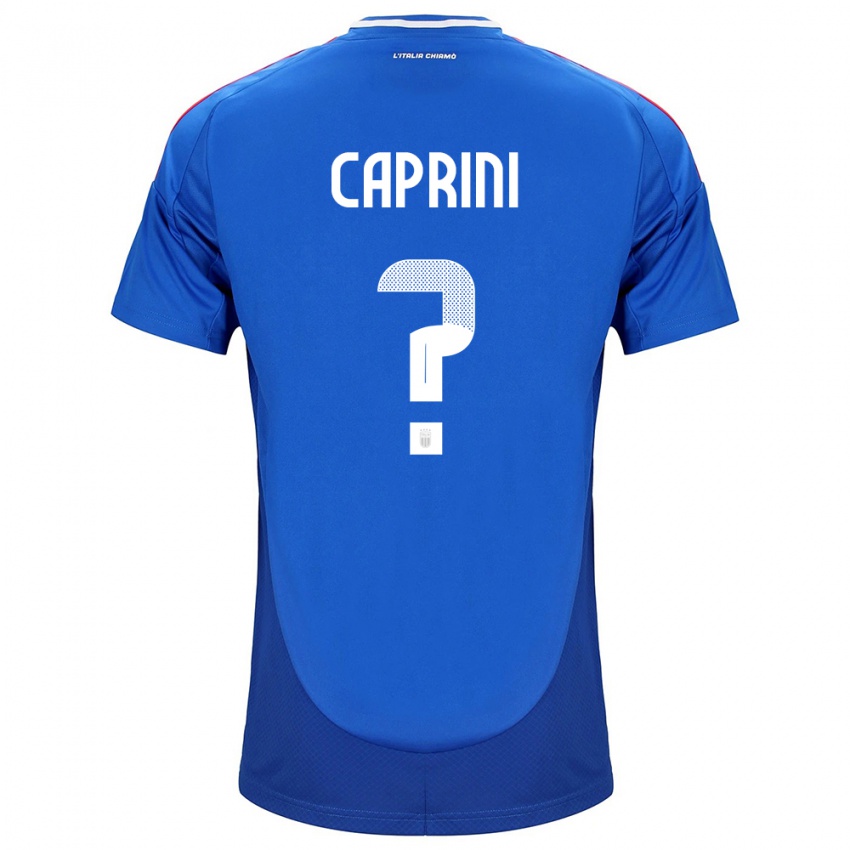 Dámské Itálie Maat Daniel Caprini #0 Modrý Domů Hráčské Dresy 24-26 Dres