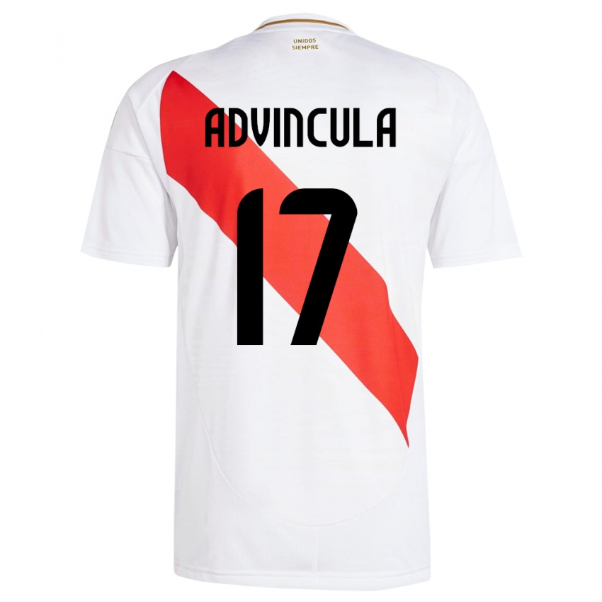 Dámské Peru Luis Advíncula #17 Bílý Domů Hráčské Dresy 24-26 Dres