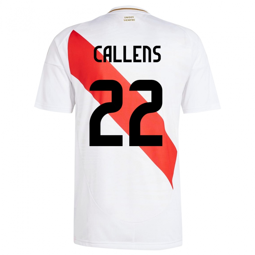 Dámské Peru Alexander Callens #22 Bílý Domů Hráčské Dresy 24-26 Dres