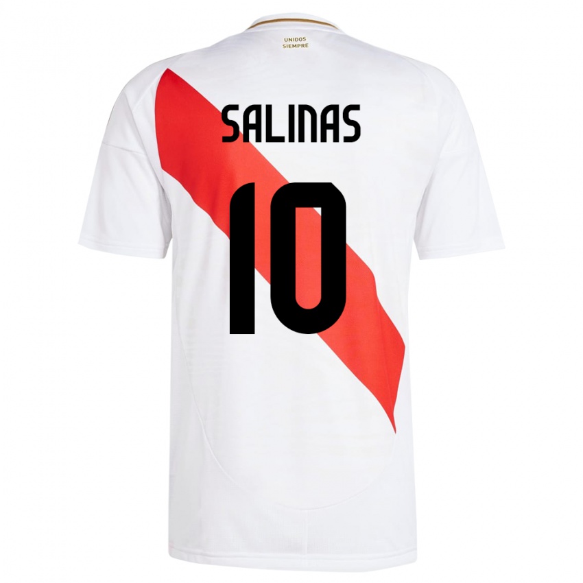 Dámské Peru Thiago Salinas #10 Bílý Domů Hráčské Dresy 24-26 Dres