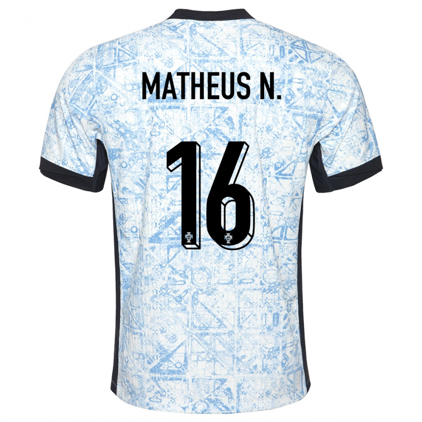 Dámské Portugalsko Matheus Nunes #16 Krémově Modrá Daleko Hráčské Dresy 24-26 Dres