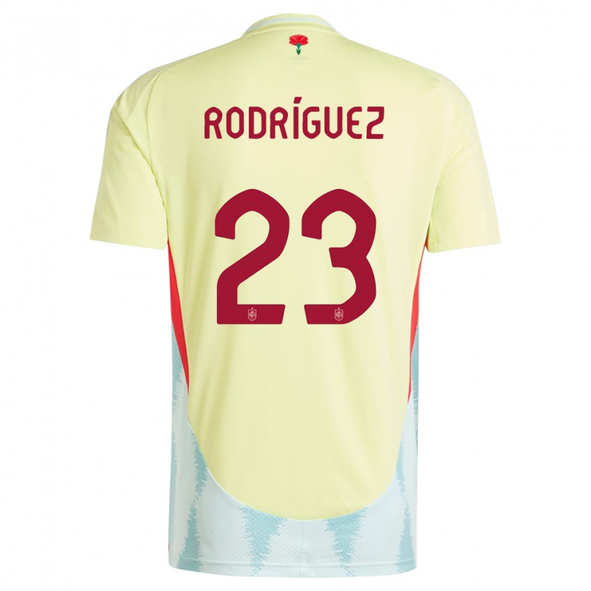 Dámské Španělsko Misa Rodriguez #23 Žlutá Daleko Hráčské Dresy 24-26 Dres