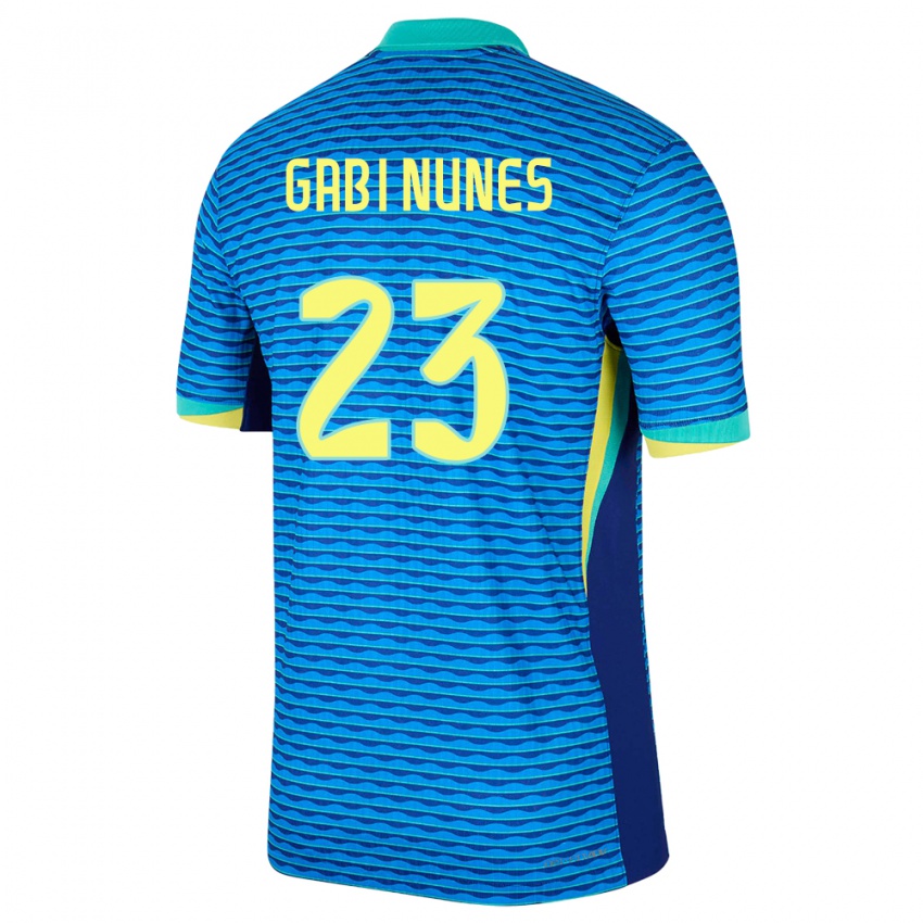 Dámské Brazílie Gabi Nunes #23 Modrý Daleko Hráčské Dresy 24-26 Dres